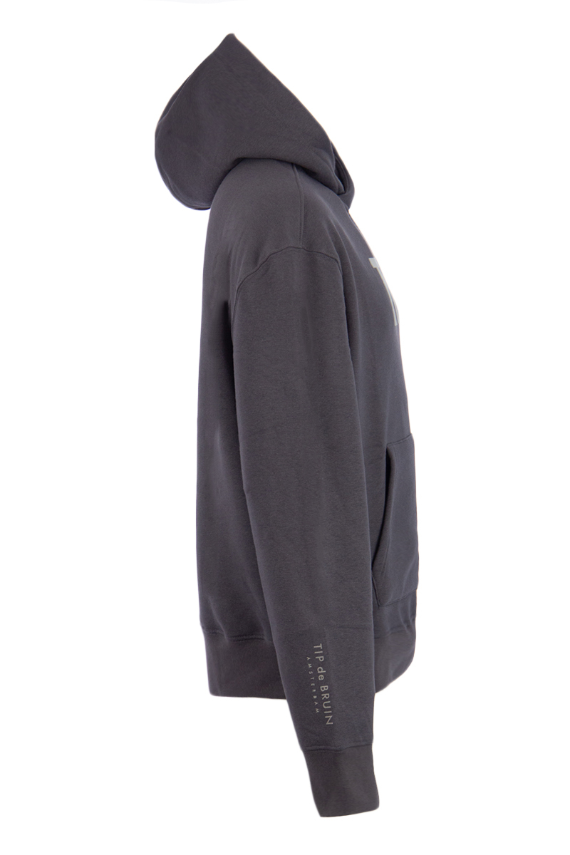 Tip De Bruin Sweater Tip Hoodie Tip Grijs