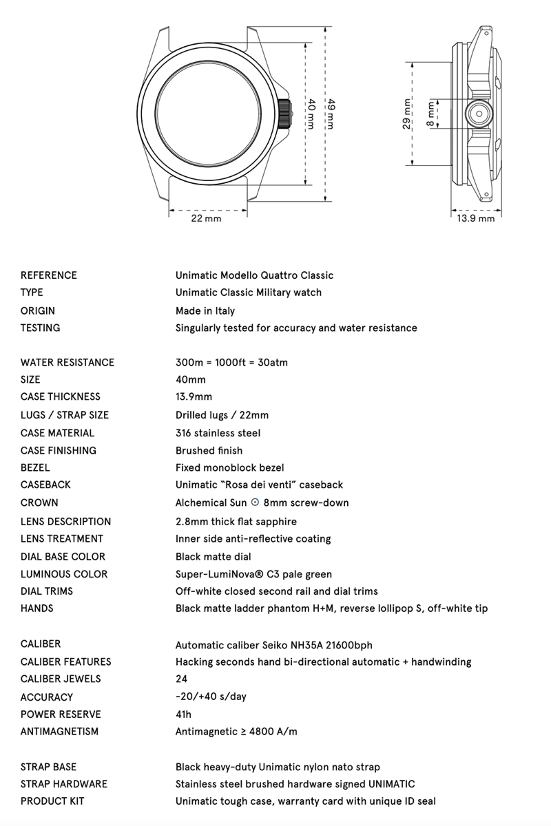 UNIMATIC HORLOGE