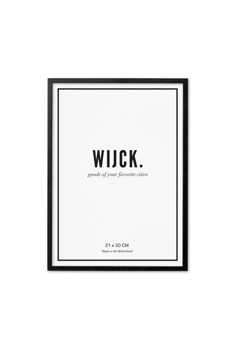 Wijck. Interieur Black Frame 21x30 Zwart