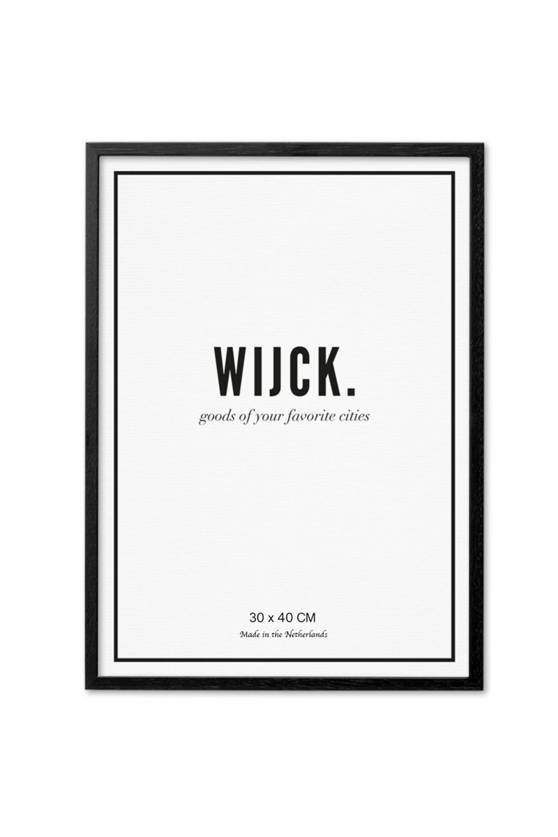 Wijck. Interieur Black Frame 30x40 Zwart