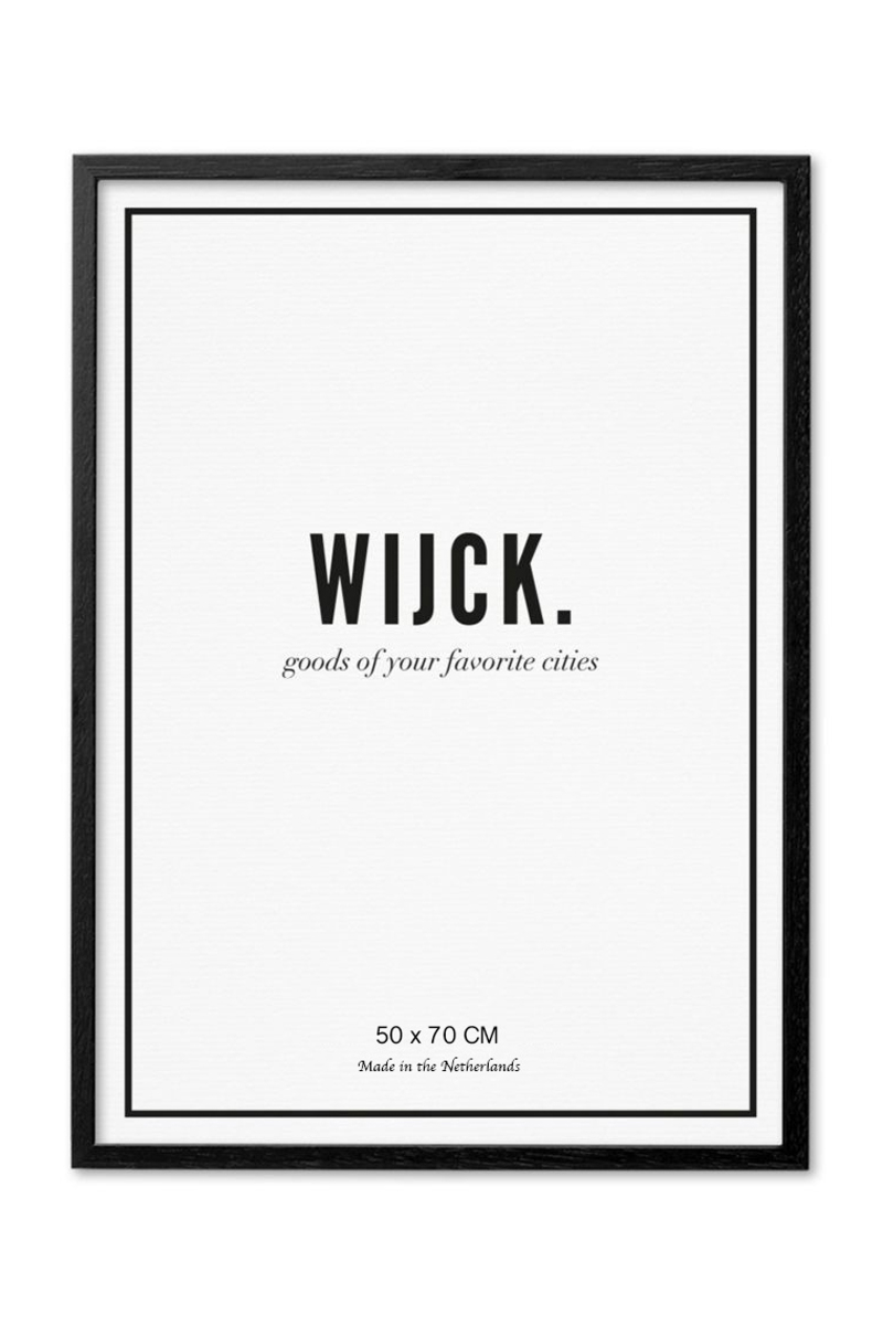Wijck. Interieur Black Frame 50x70 Zwart