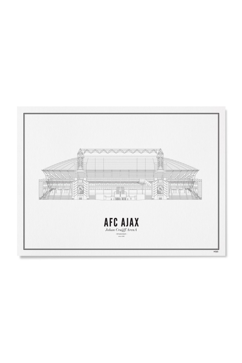 Wijck. Interieur Ajax Johan Cruijff Wit