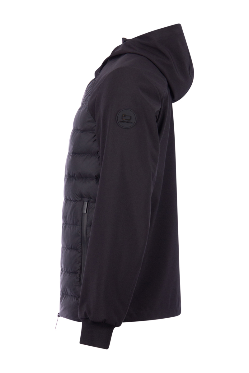 Woolrich Jas Mix Media Soft Sh Zwart