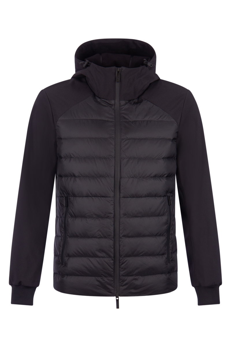 Woolrich Jas Mix Media Soft Sh Zwart