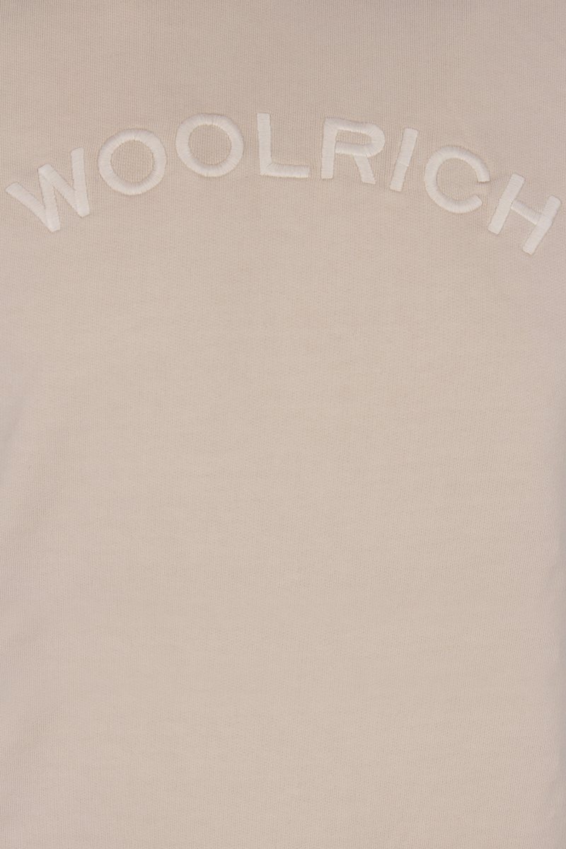 Woolrich Jogging Top Varsity Hoodie Off White