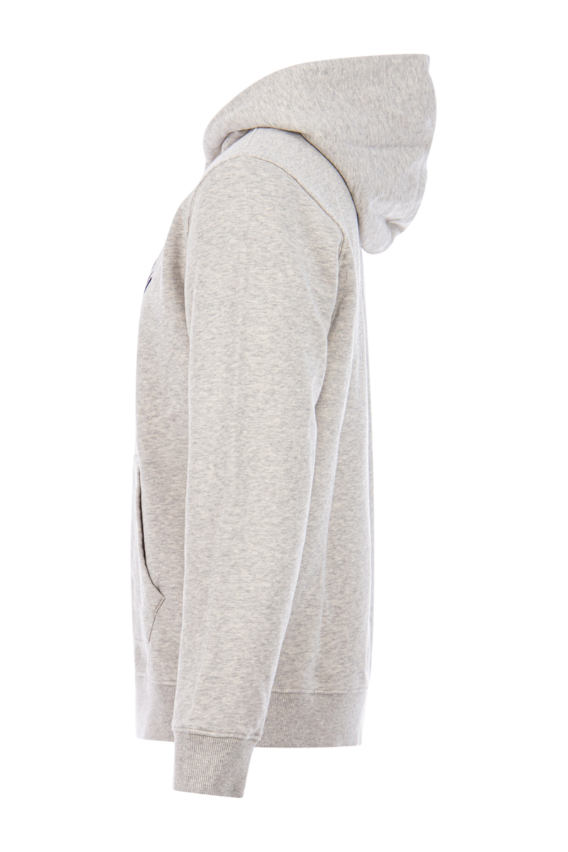 Woolrich Sweater Script Hoodie Grijs