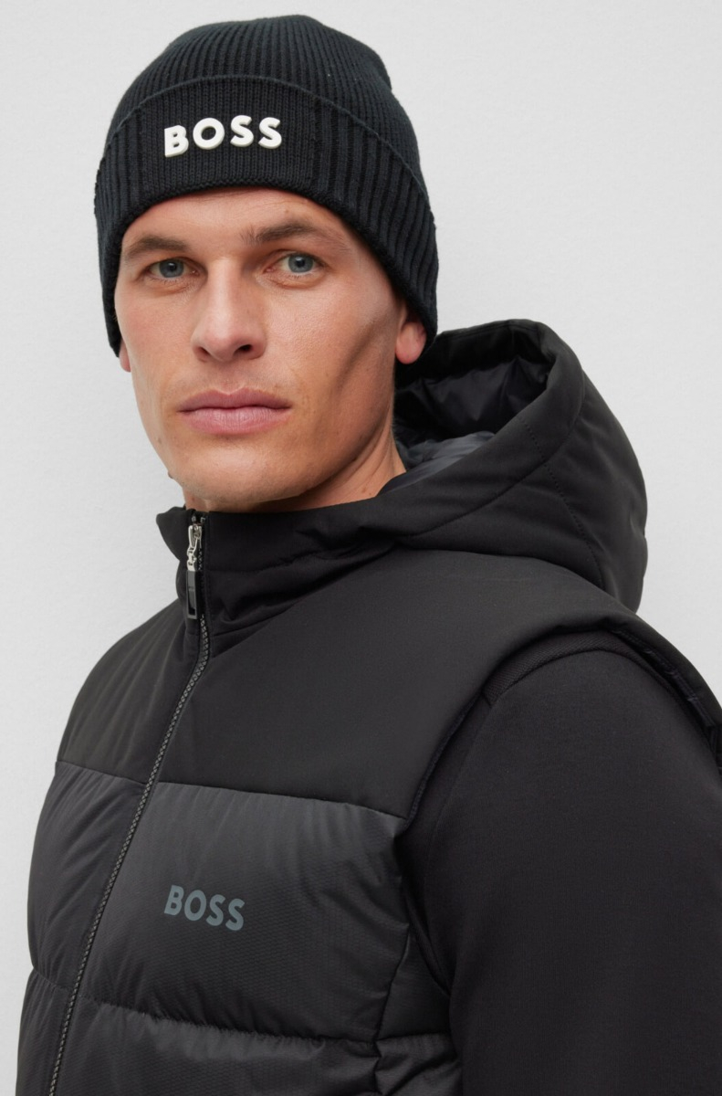 Hugo Boss Muts Asic Beani Zwart
