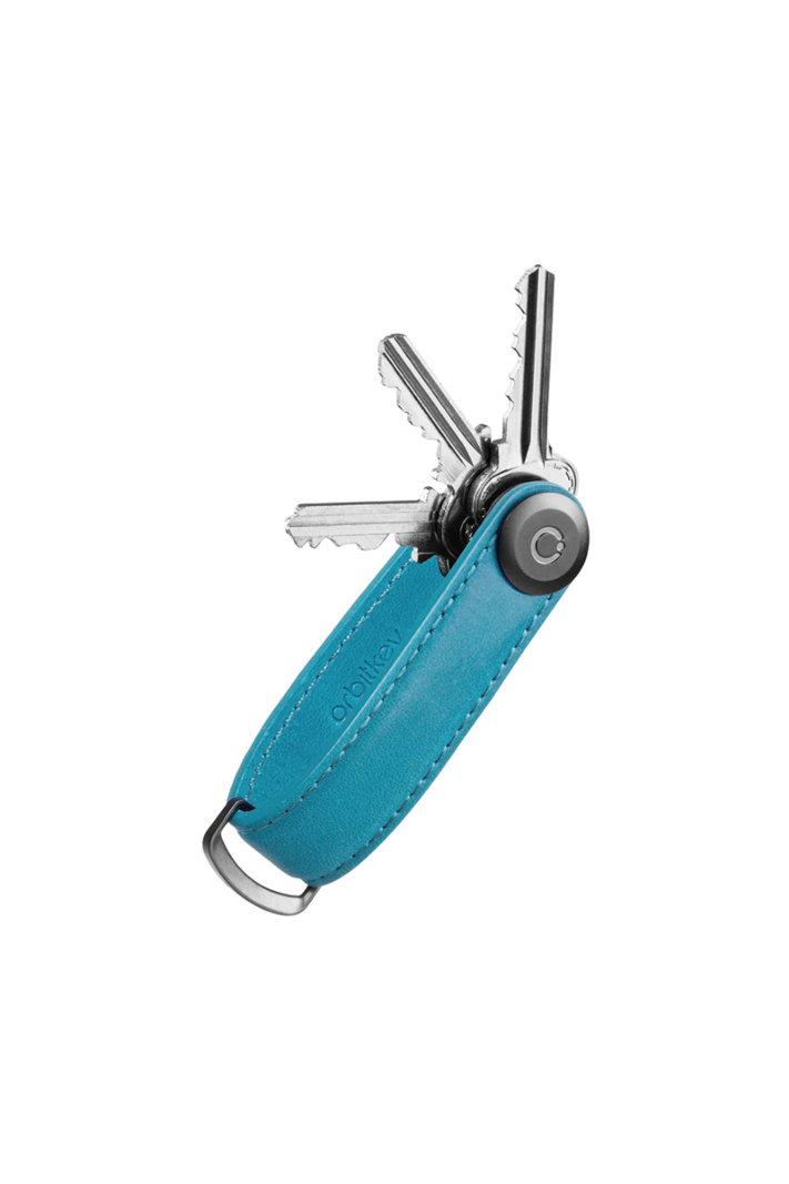 Orbitkey Gadget Crazy Horse Key Organizer Ov. Blauw