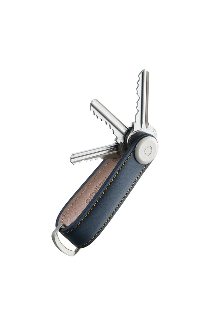 Orbitkey Gadget Leather Key Organizer Blauw