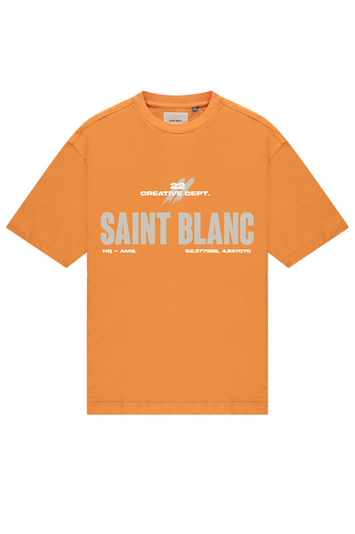 Saint Blanc T-shirt Twenty Two Tee Oranje
