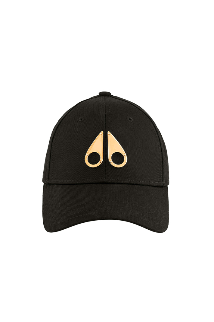 Moose Knuckles Cap Gold Logo Icon Cap Zwart