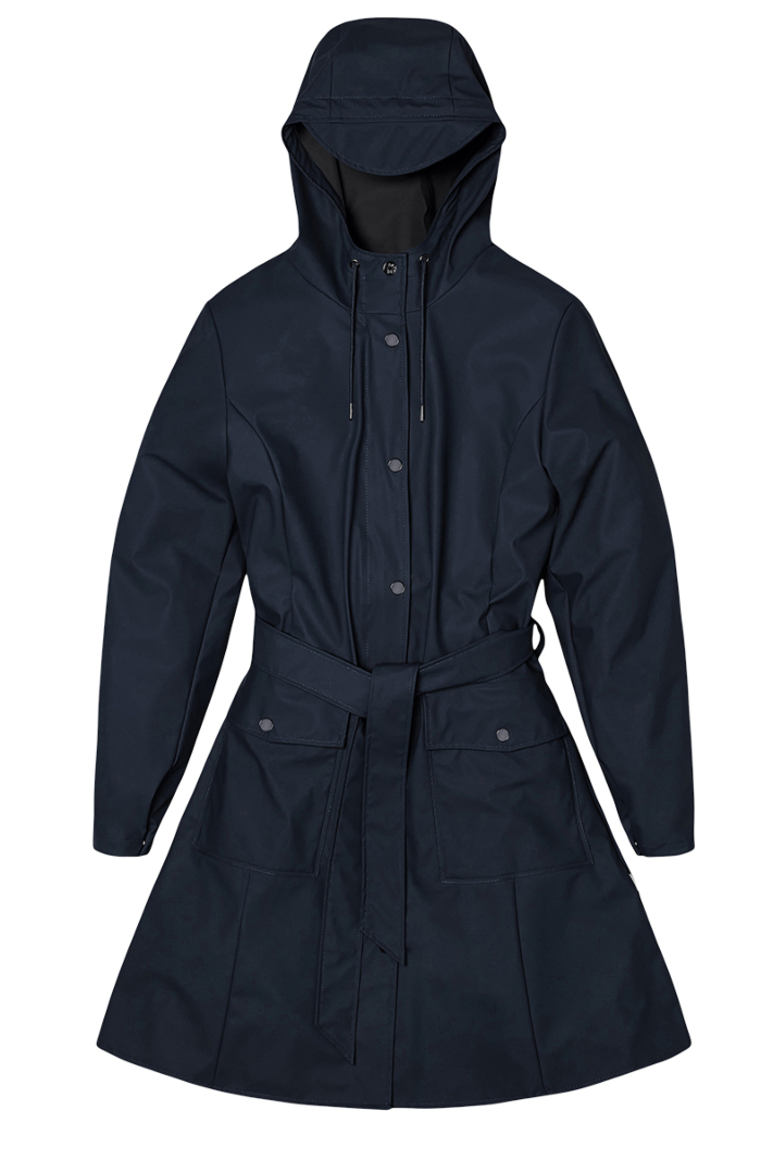 Rains Jas Curve W Jacket D-blauw