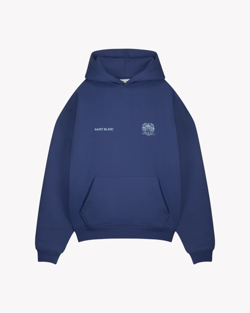 Saint Blanc Sweater Crest Hoodie  Blauw
