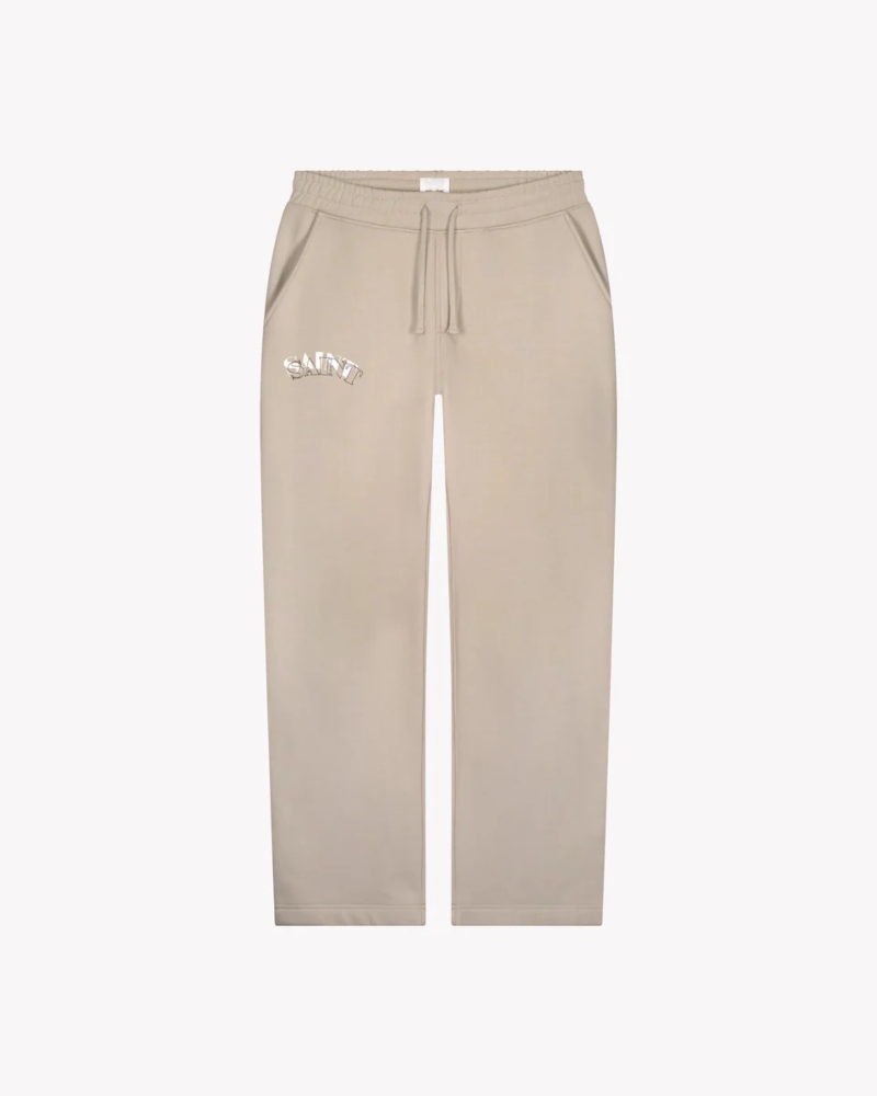 Saint Blanc Jogging Broek Top Stitch Loose Jogger Grijs