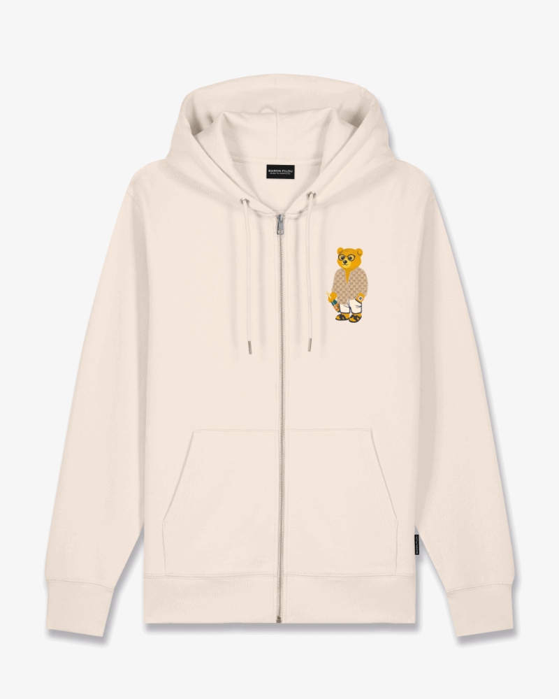 Baron Filou Jogging Top Zip Hoodie Filou Cxviii Embroidered Wit