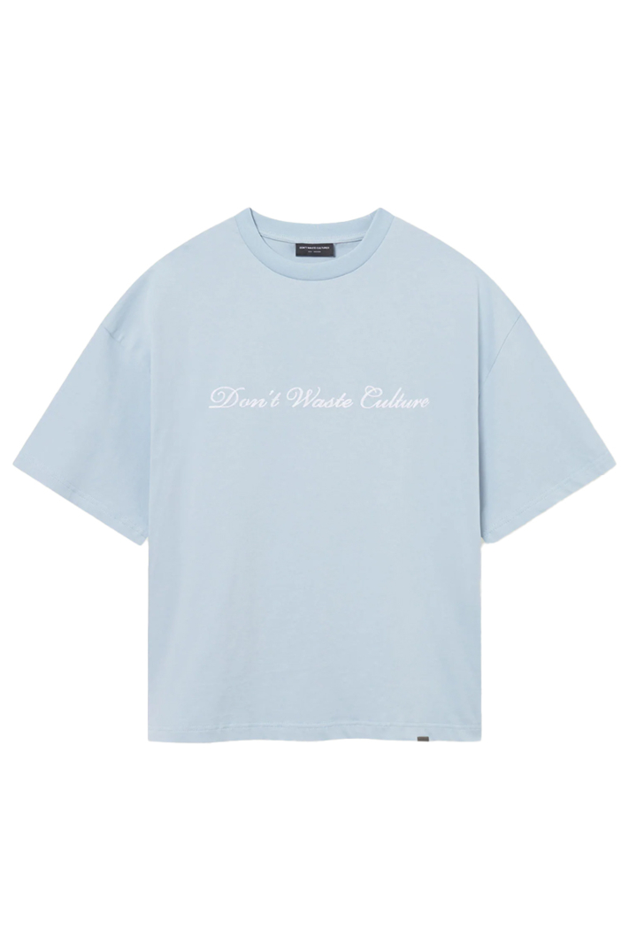 Don't Waste Culture T-shirt Suren L-blauw