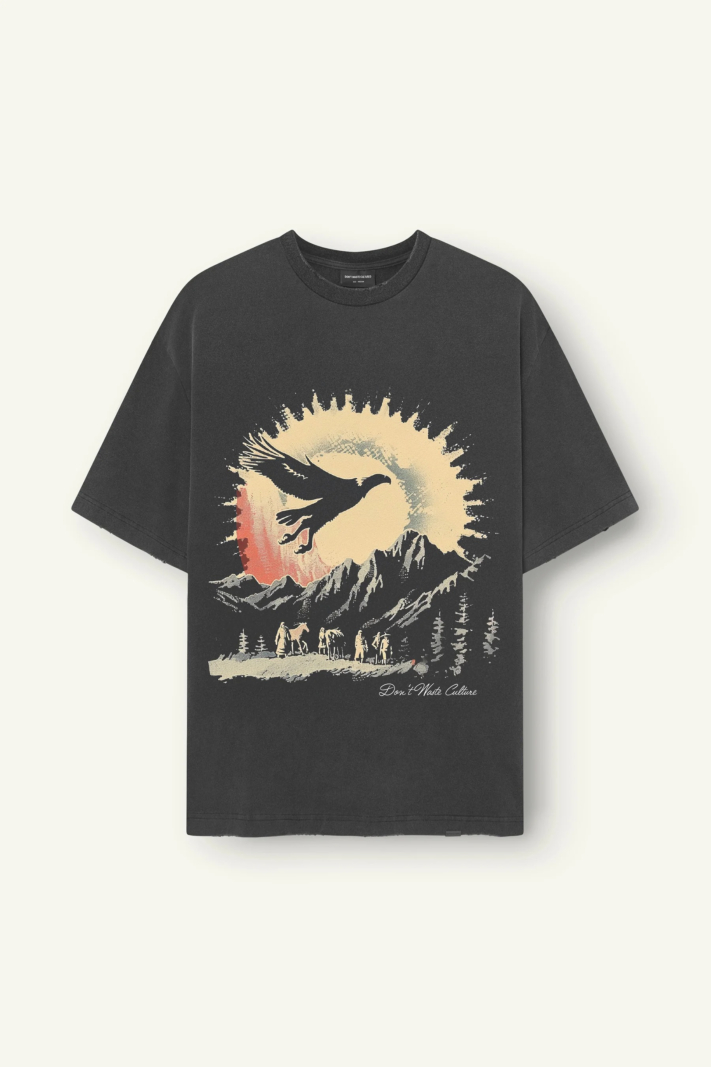 Don't Waste Culture T-shirt Raven Zwart