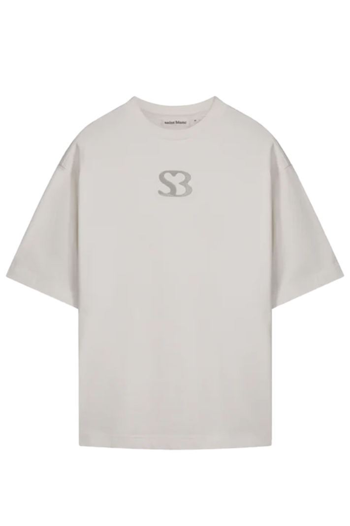 Saint Blanc T-shirt Initial Logo T-shirt Wit