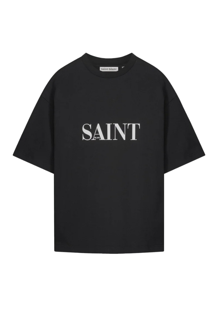 Saint Blanc T-shirt Spoof T-shirt Zwart
