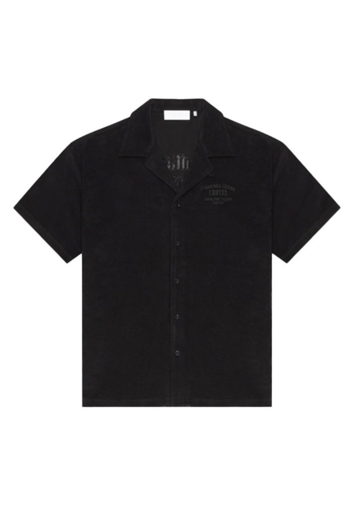 Croyez Shirt Towelling Shirt Zwart