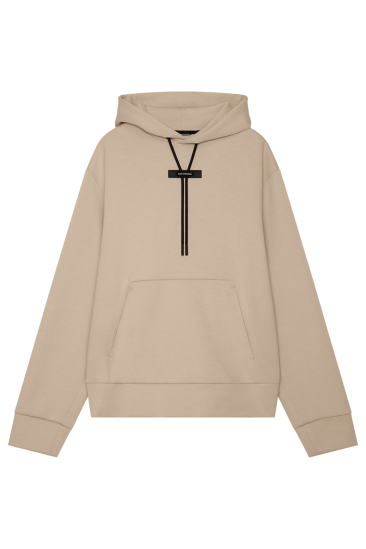 On Running Jogging Top Focus Tech Hoodie Beige