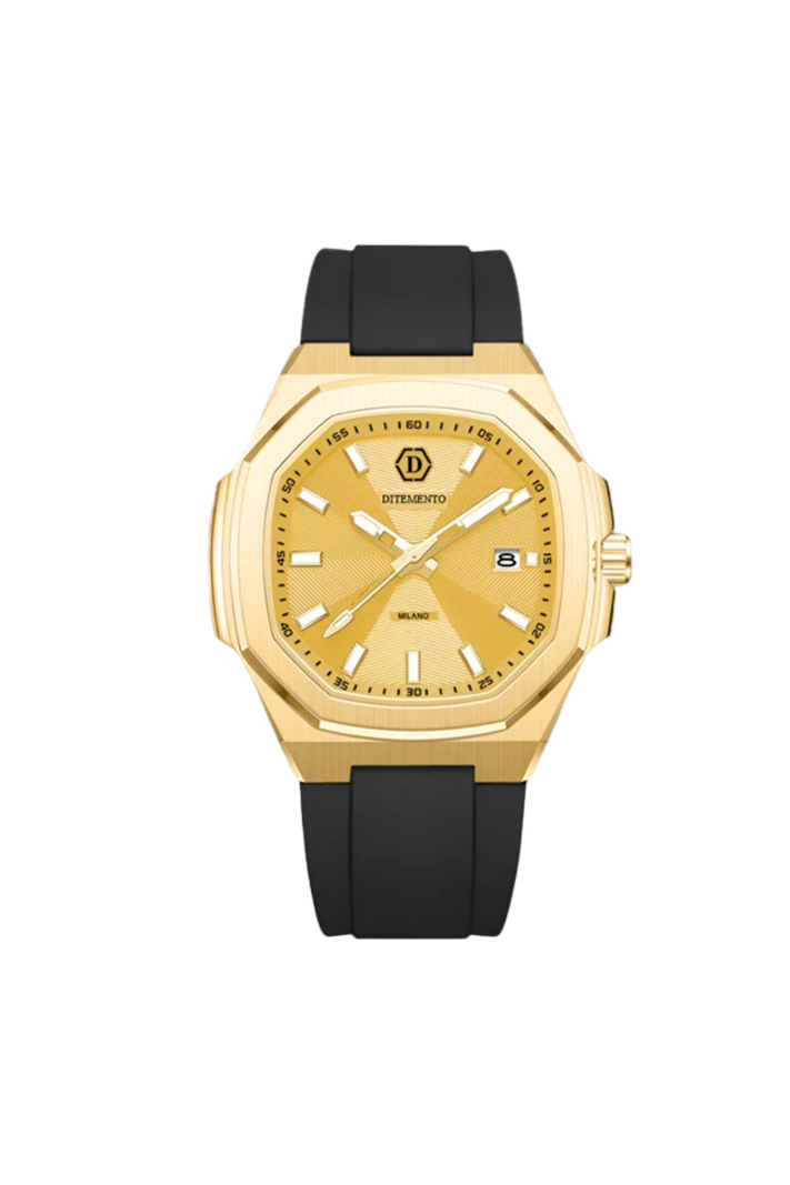 Ditemento Horloge Masino Mateo Zwart - Goud