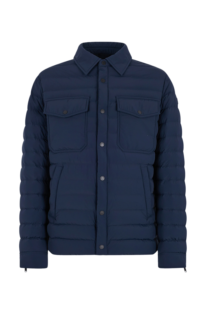 Moose Knuckles Jas Lennox Shirt Jacket D-blauw