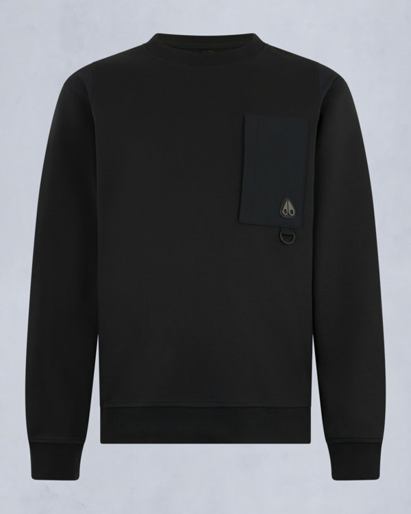 Moose Knuckles Sweater Dalon Crew Zwart