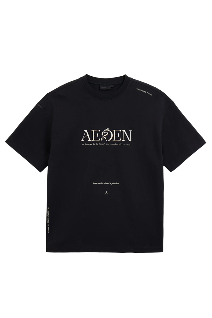 Aeden T-shirt Florent Tee Zwart