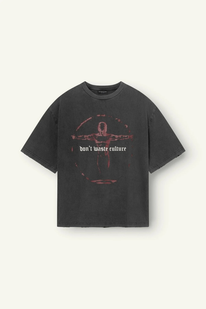 Dont Waste Culture T-shirt Veyric D-grijs