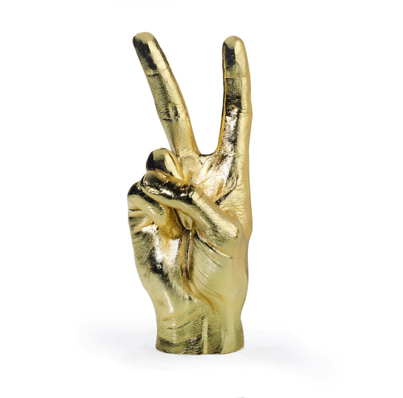 Bitten Gadget Peace Sculpture Goud