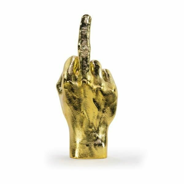 Bitten Gadget The Finger Sculpture Goud