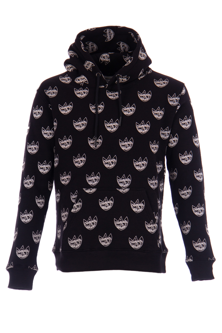 Champagne In The Morning Sweater Allover Hoodie Zwart