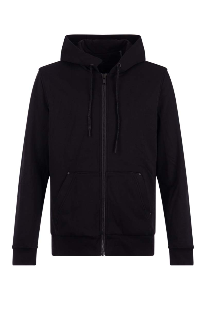 Moose Knuckles Sweater Albermale Zip Up Zwart