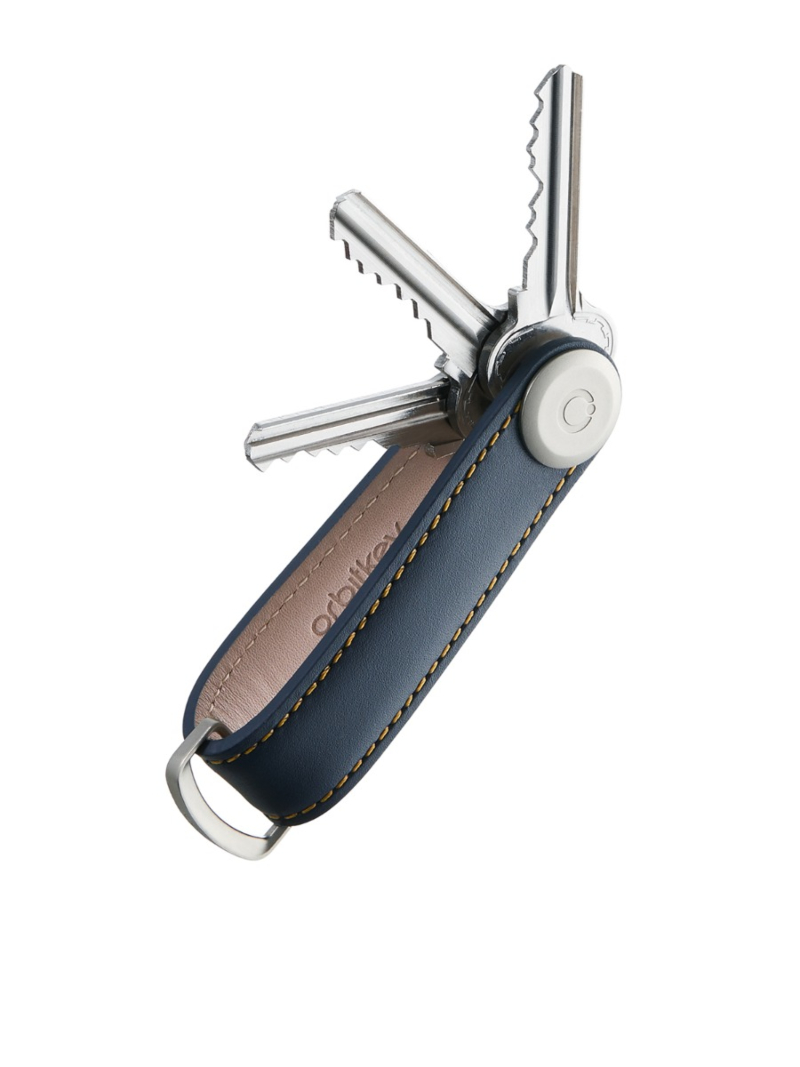 Orbitkey Gadget Leather Key Organizer Blauw