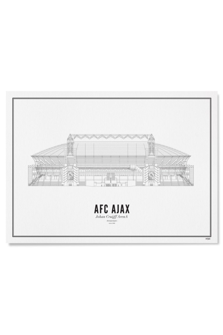 Wijck. Interieur Ajax Johan Cruijff Wit