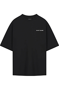 Saint Blanc T-shirt Blanc Tee Zwart