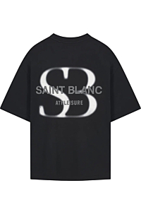 Saint Blanc T-shirt Blurr Tee Zwart
