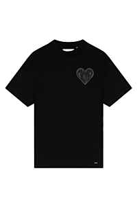 Croyez T-shirt Croyez Puffed Heart T-shirt Zwart