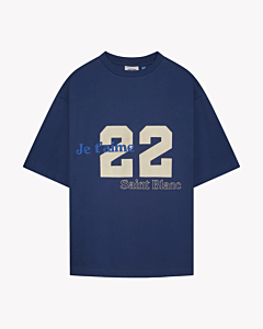 Saint Blanc T-shirt Love 22 T-shirt Blauw