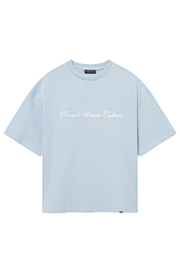 Don't Waste Culture T-shirt Suren L-blauw