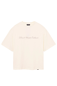 Don't Waste Culture T-shirt Suren Beige