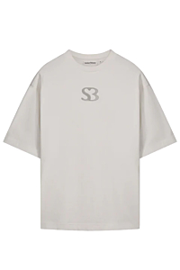 Saint Blanc T-shirt Initial Logo T-shirt Wit