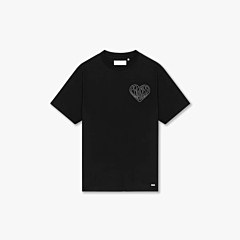 Croyez T-shirt Stitched Heart T-shirt Zwart