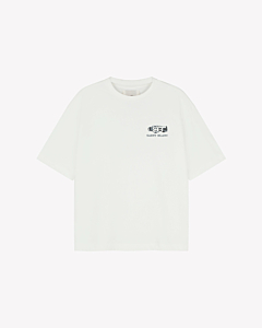 Saint Blanc T-shirt Signature Garage T-shirt Ov Wit