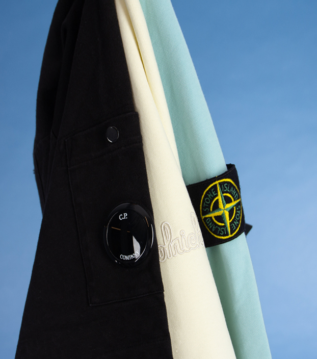 hangende truien en sweaters van CP Company, Stone island en woolrich